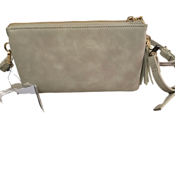 Nanette Lepore Crossbody & Wristlet NWT Sage - Picture 3 of 6